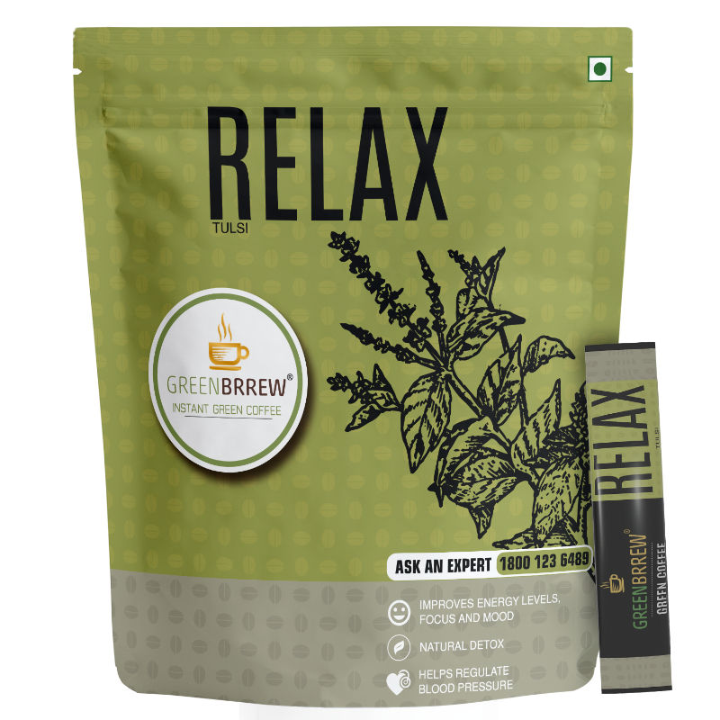 Greenbrrew Relax Tulsi Instant Green Coffee