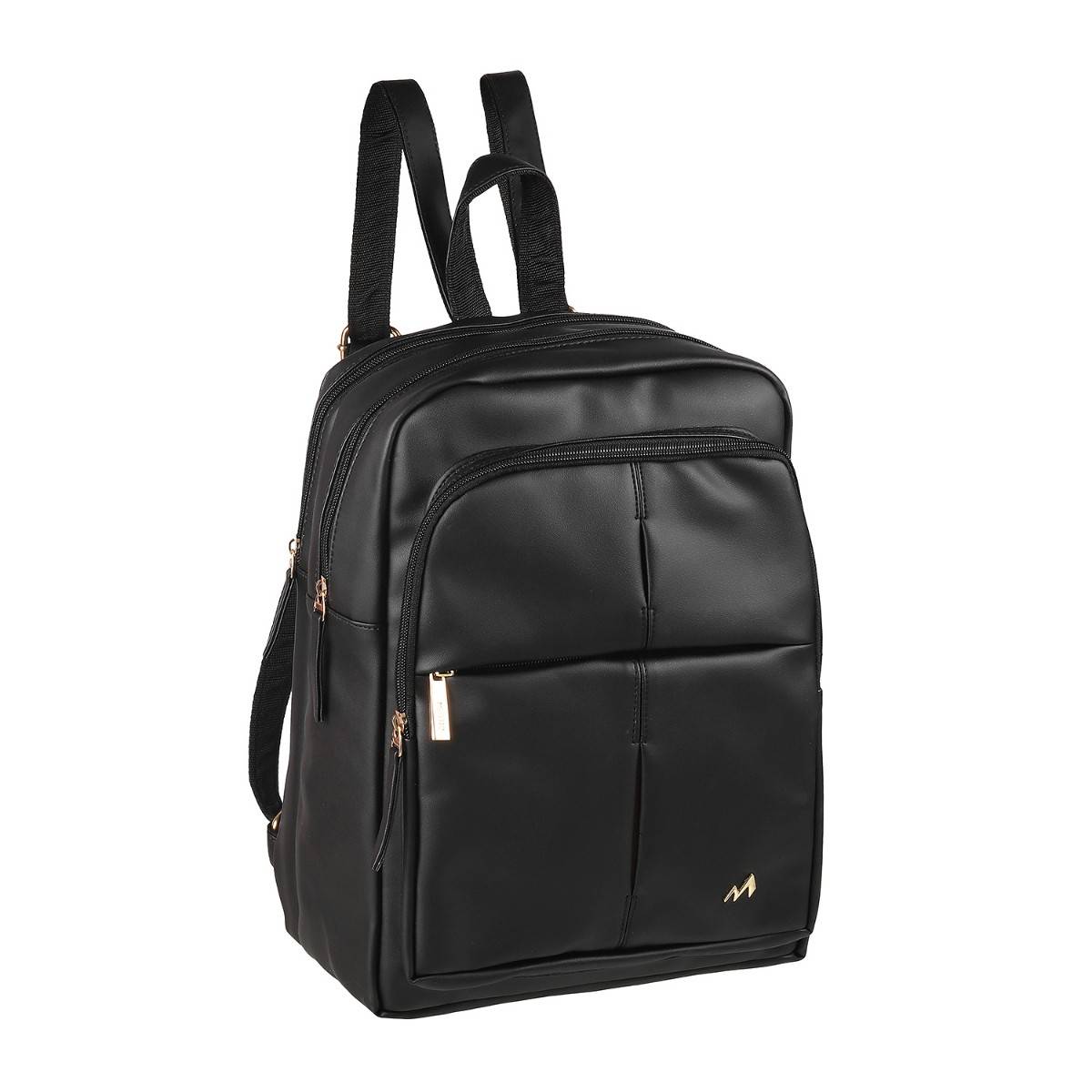 Metro Solid-Plain Black Backpacks