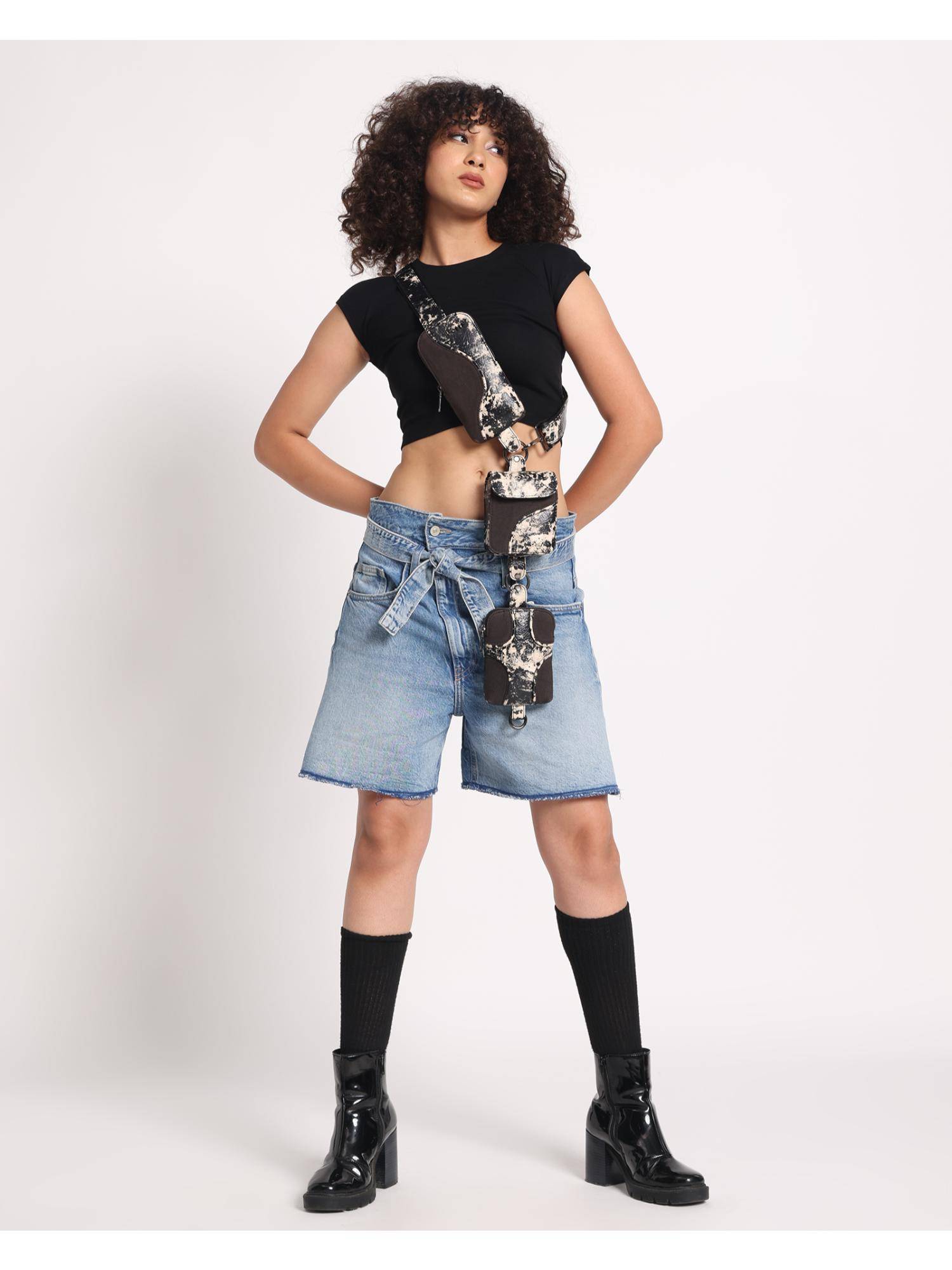 FETTI Muddled Crossbody Cargo Belt Bag Rusted Grain