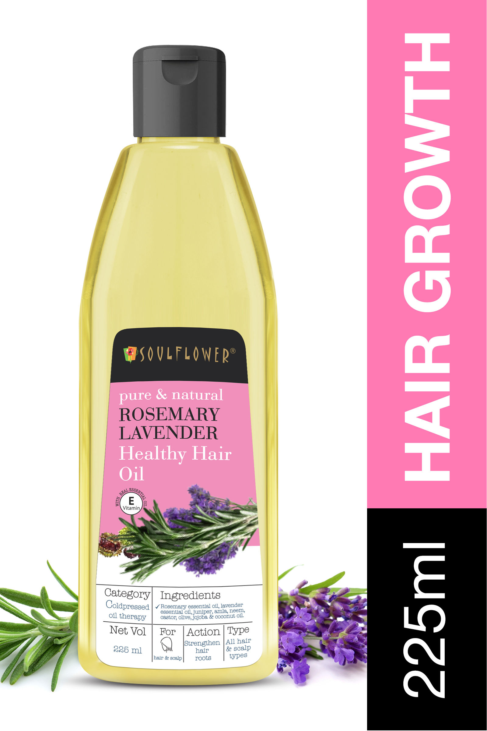 Soulflower Rosemary Lavender Healthy Hair Oil Buy Soulflower Rosemary  Lavender Healthy Hair Oil Online at Best Price in India  Nykaa