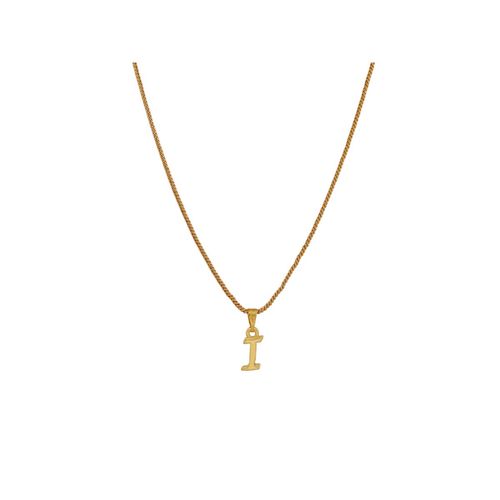 Buy Estele Valentine Gift Gold Plated Initial I Letter Pendant