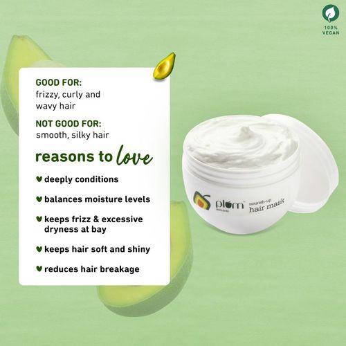Plum Avocado Nourish- Up Sulphate Free & Paraben Free Hair Mask For  Frizz-Free And Smooth Hair: Buy Plum Avocado Nourish- Up Sulphate Free &  Paraben Free Hair Mask For Frizz-Free And Smooth