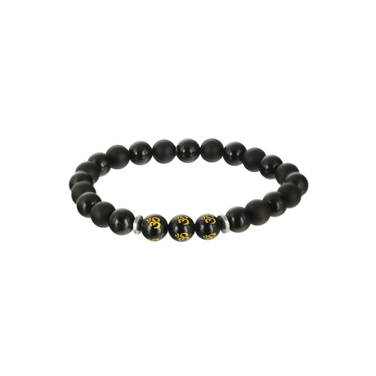 black bead bracelet mens meaning