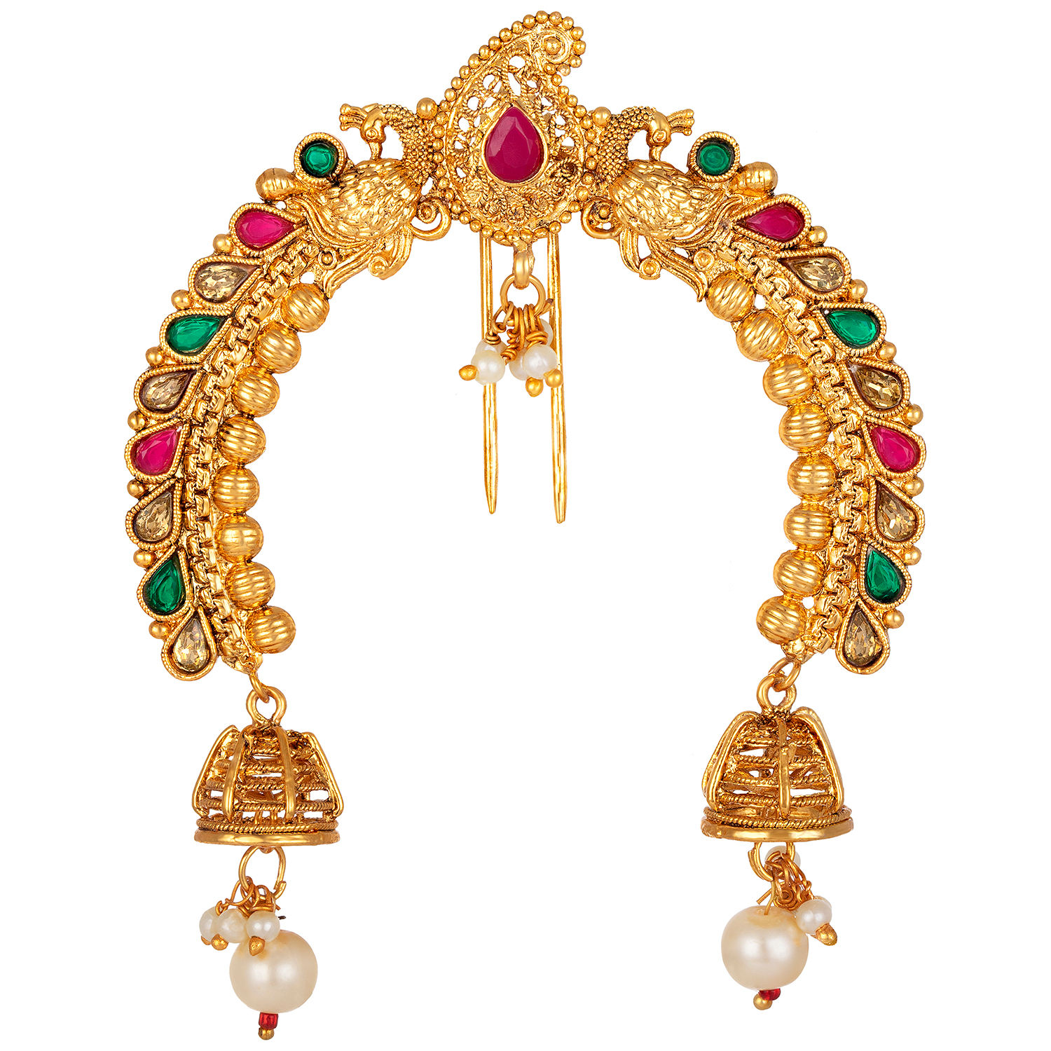Peora Gold Plated Hair Accessory Juda Pin Traditional Fashion Jewellery  Wedding (PF04HJ04RG): Buy Peora Gold Plated Hair Accessory Juda Pin  Traditional Fashion Jewellery Wedding (PF04HJ04RG) Online at Best Price in  India |