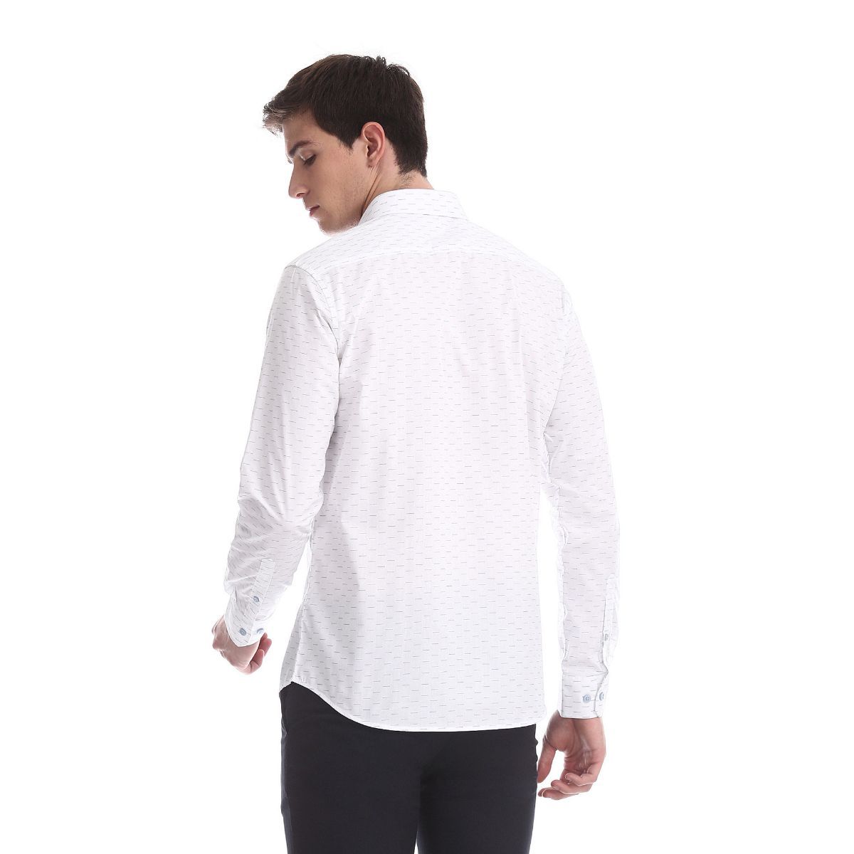 Buy U.S. POLO ASSN. White Solid Formal Shirt Online