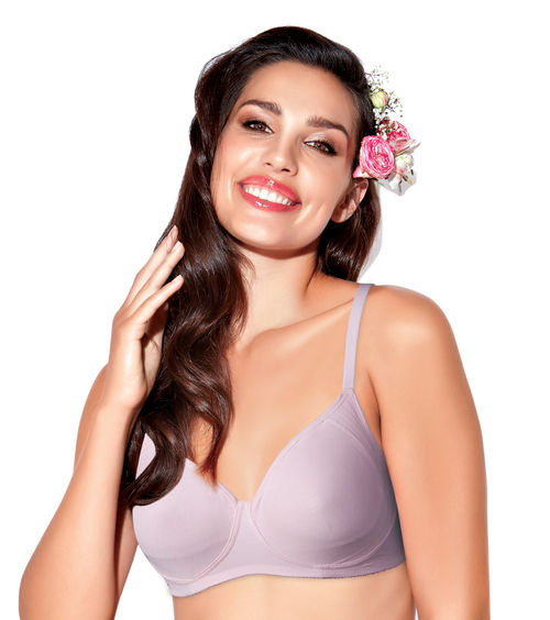 Buy Enamor A042 Side Support Shaper Classic Bra - Supima Cotton Non-Padded  Wirefree High Coverage-Pearl Online