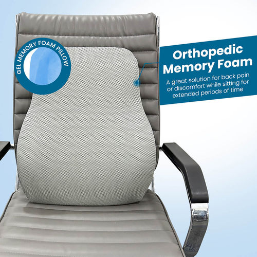 Buy SLEEPSIA Gel Infused Lumbar Support Orthopedic Backrest