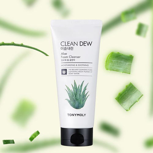 Buy TONYMOLY Korean Clean Dew Aloe Foam Cleanser to Soothe & Hydrate Dry &  Sensitive Skin Online