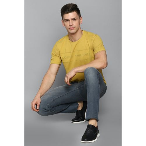 Buy Louis Philippe Yellow T-Shirt at