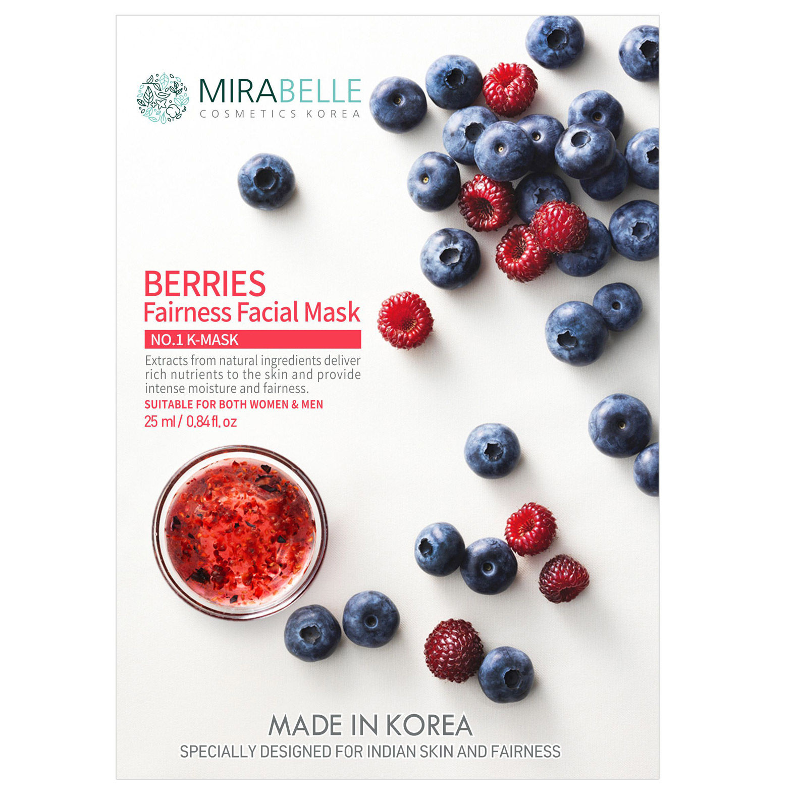 Mirabelle Korea Berries Facial Mask Reviews Online Nykaa