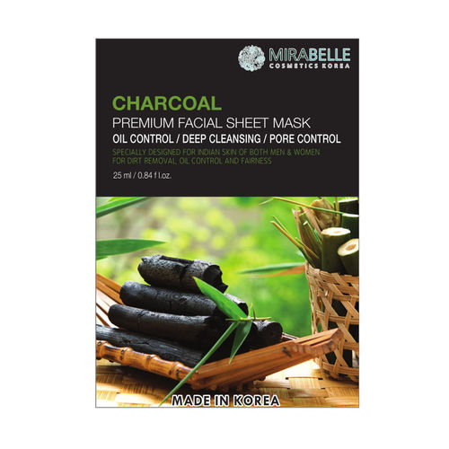 Mirabelle Korea Charcoal Premium Facial Sheet Mask Buy Mirabelle Korea Charcoal Premium Facial Sheet Mask Online At Best Price In India Nykaa mirabelle korea charcoal premium facial sheet mask