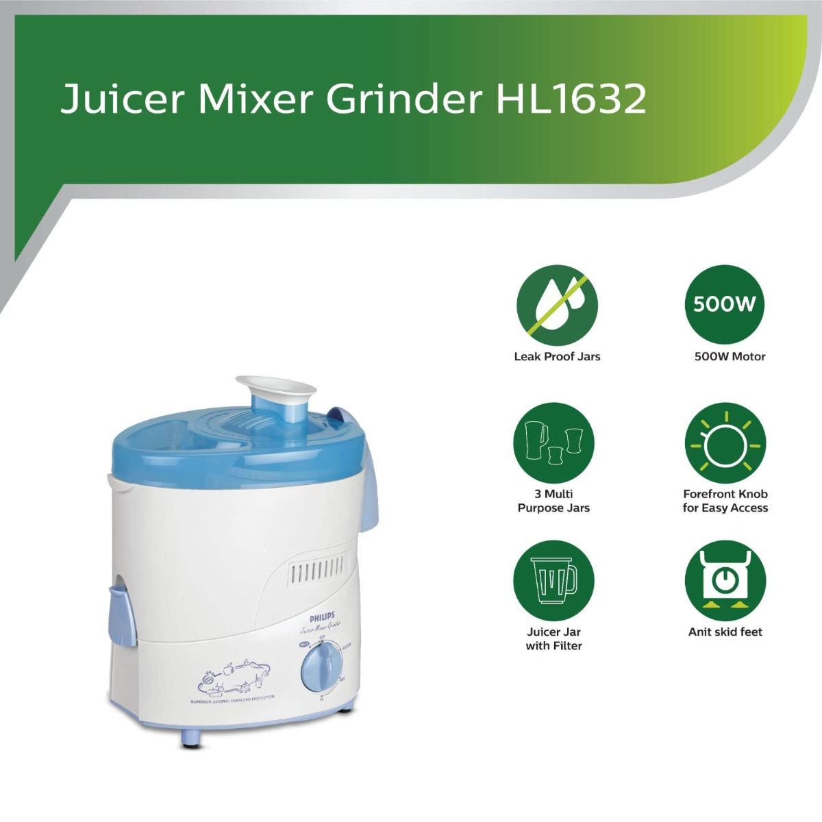 Philips juicer mixer outlet grinder hl1632 review
