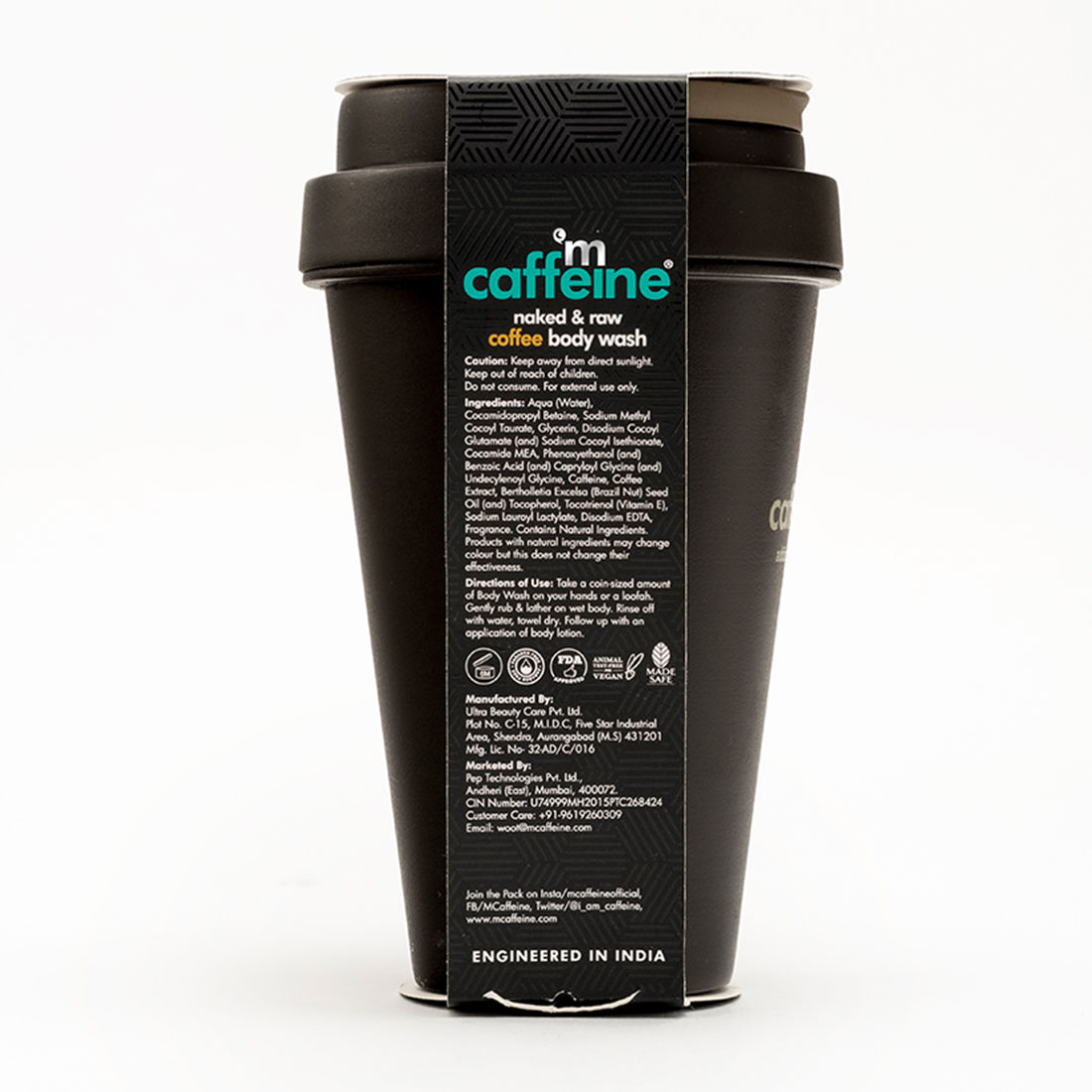 MCaffeine Coffee Body Wash Refreshing, Deep Cleansing & Hydrating