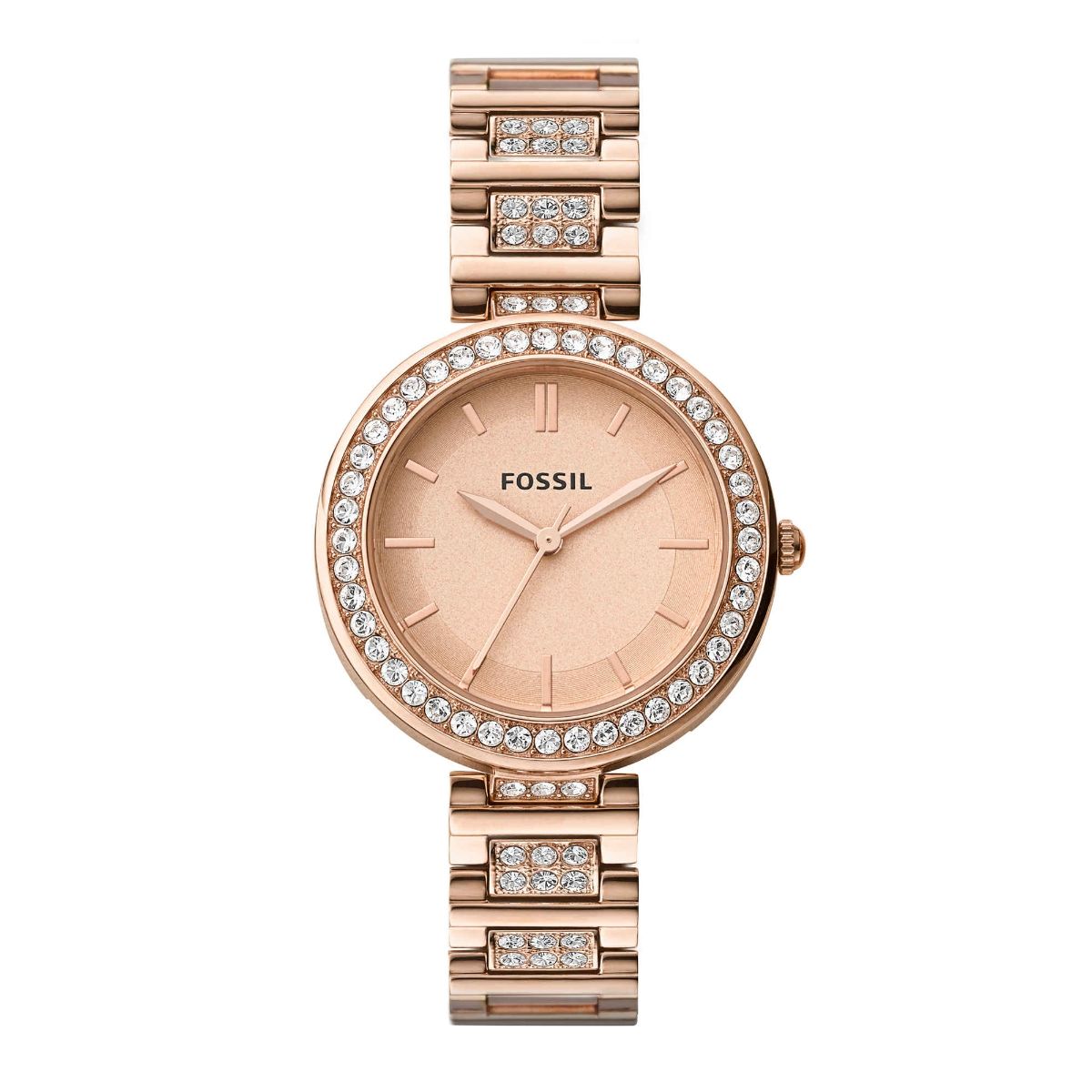 Fossil Karli Rose Gold Strap Casual Watch Bq3181