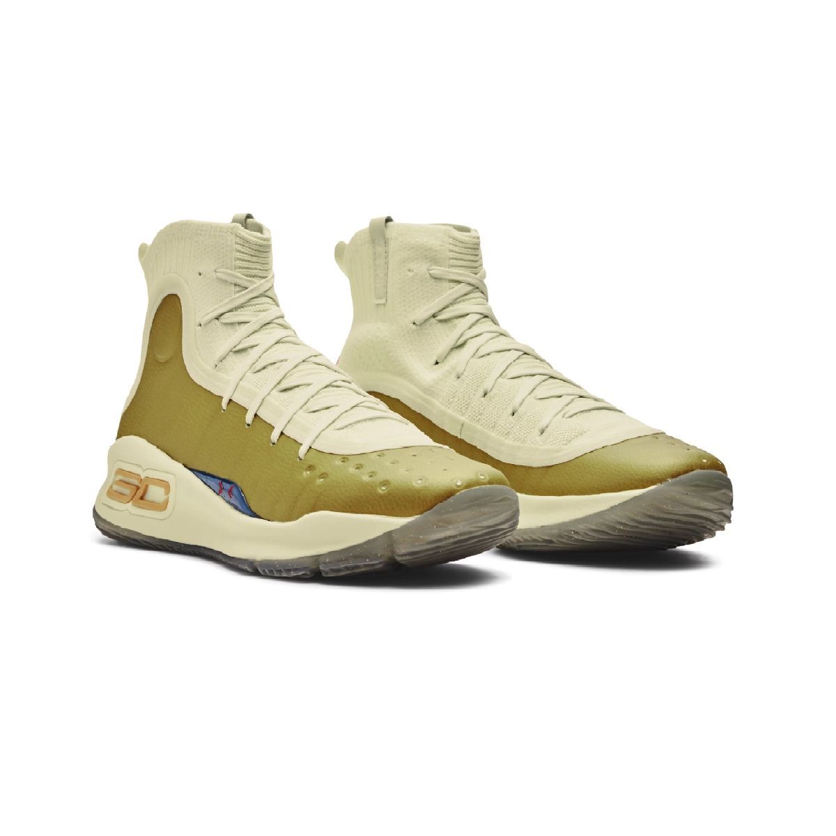 Buy Under Armour Men Curry 4 Retro Cream Green Basketball Shoes Online