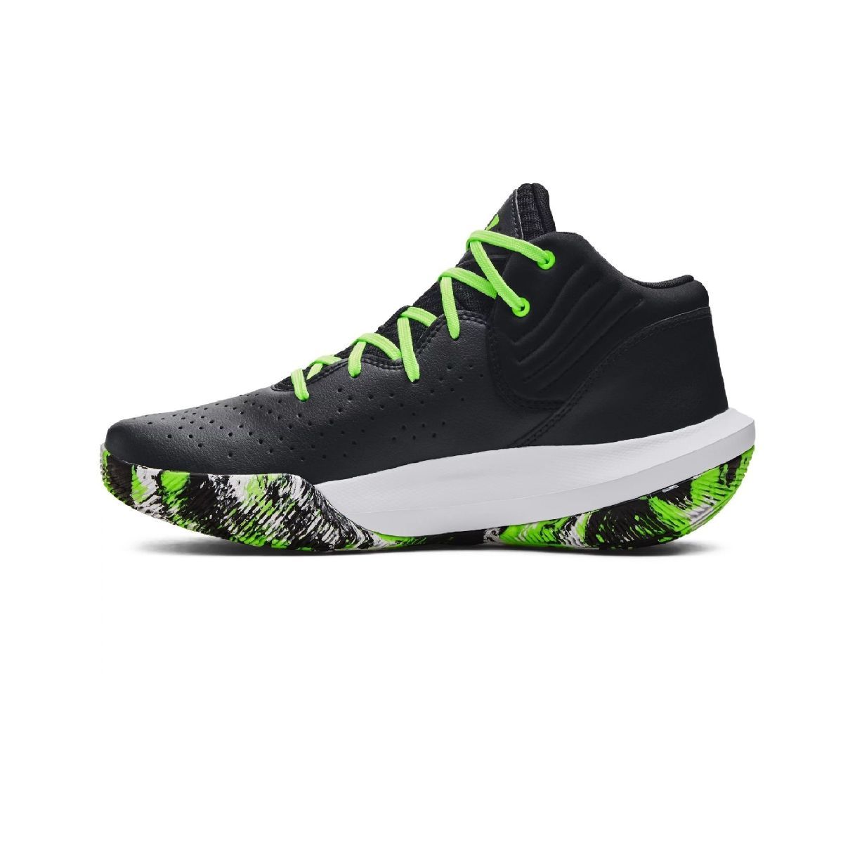 Buy Under Armour Unisex Jet 21 Black Green Basketball Shoes Online