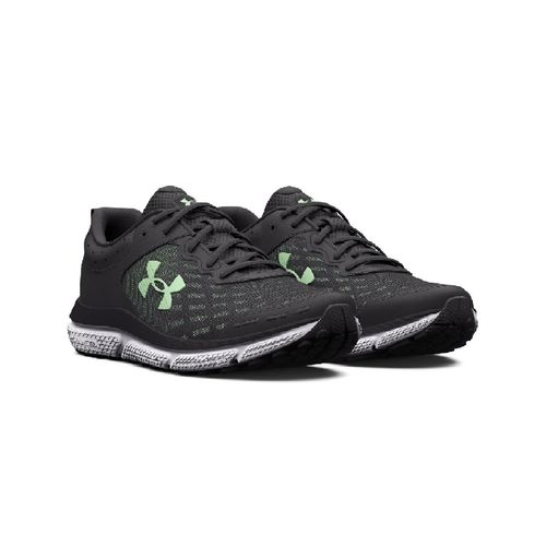 Under Armour Women W Charged Assert 10 Black Green Running Shoes (US