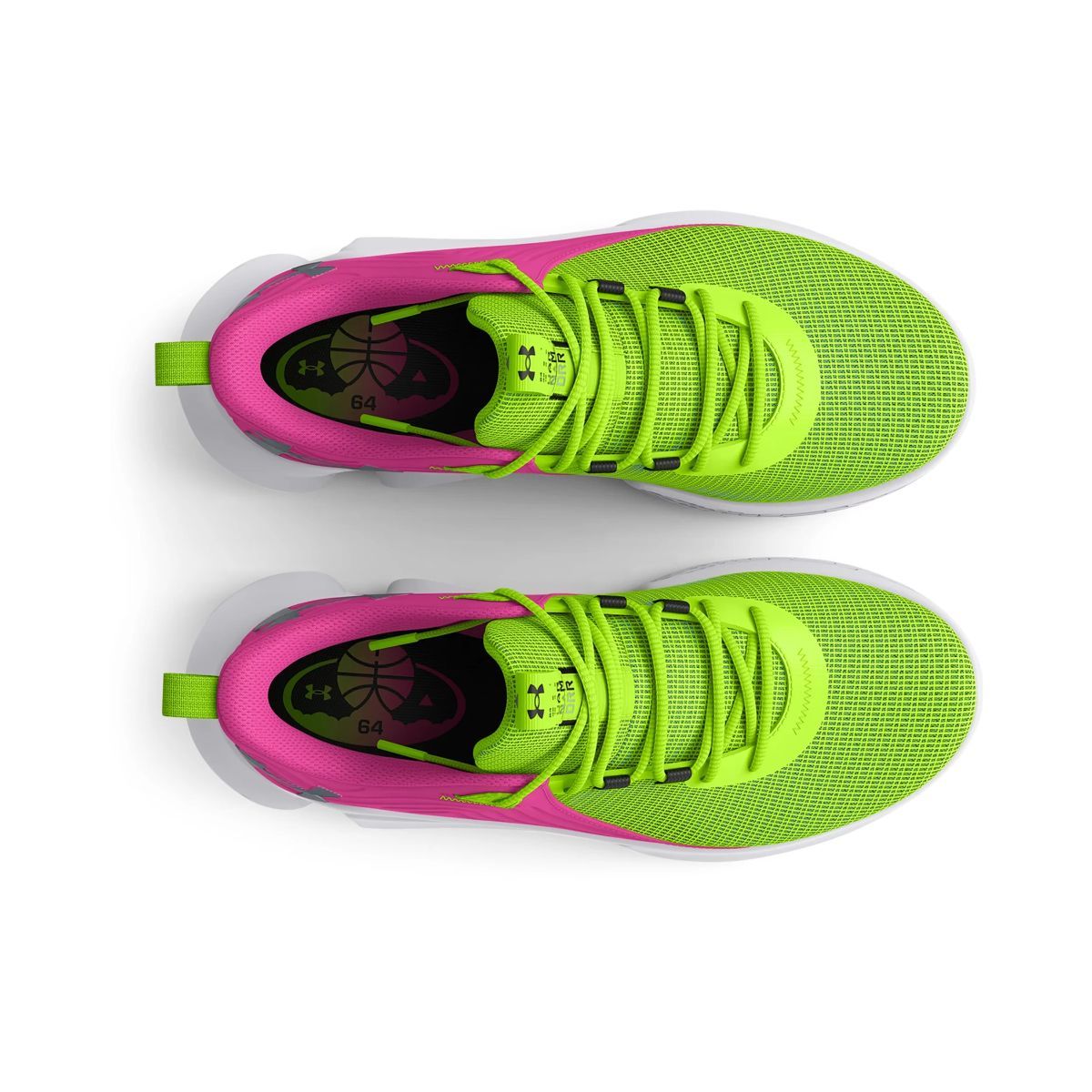 Under armour pink basketball shoes deals