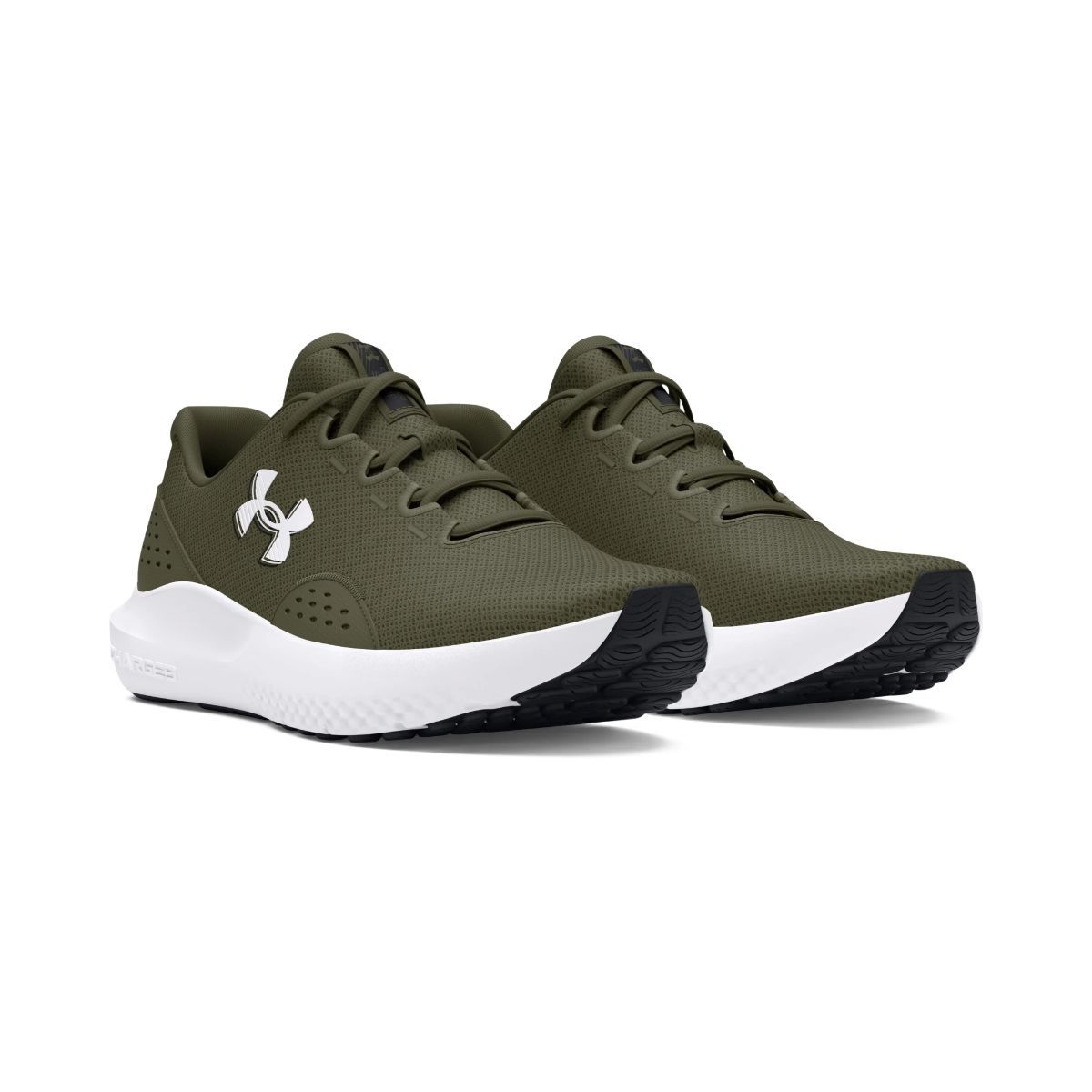 Under Armour Men Charged Surge 4 Olive Green Running Shoes