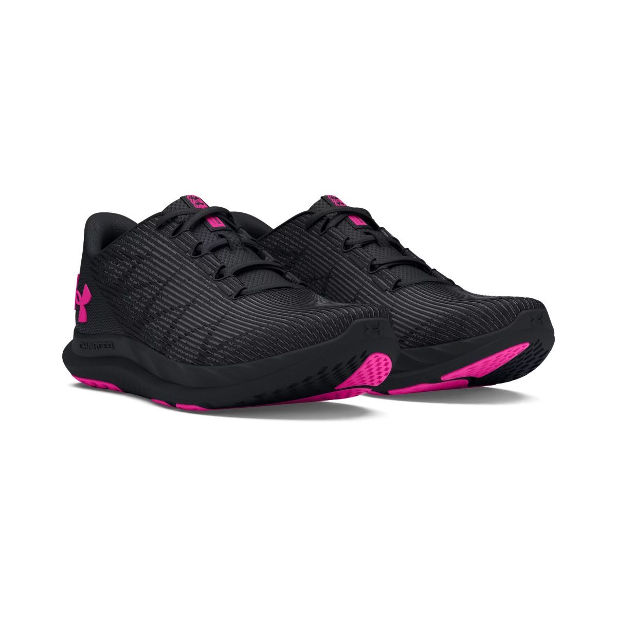 Under armour shoes black and pink top