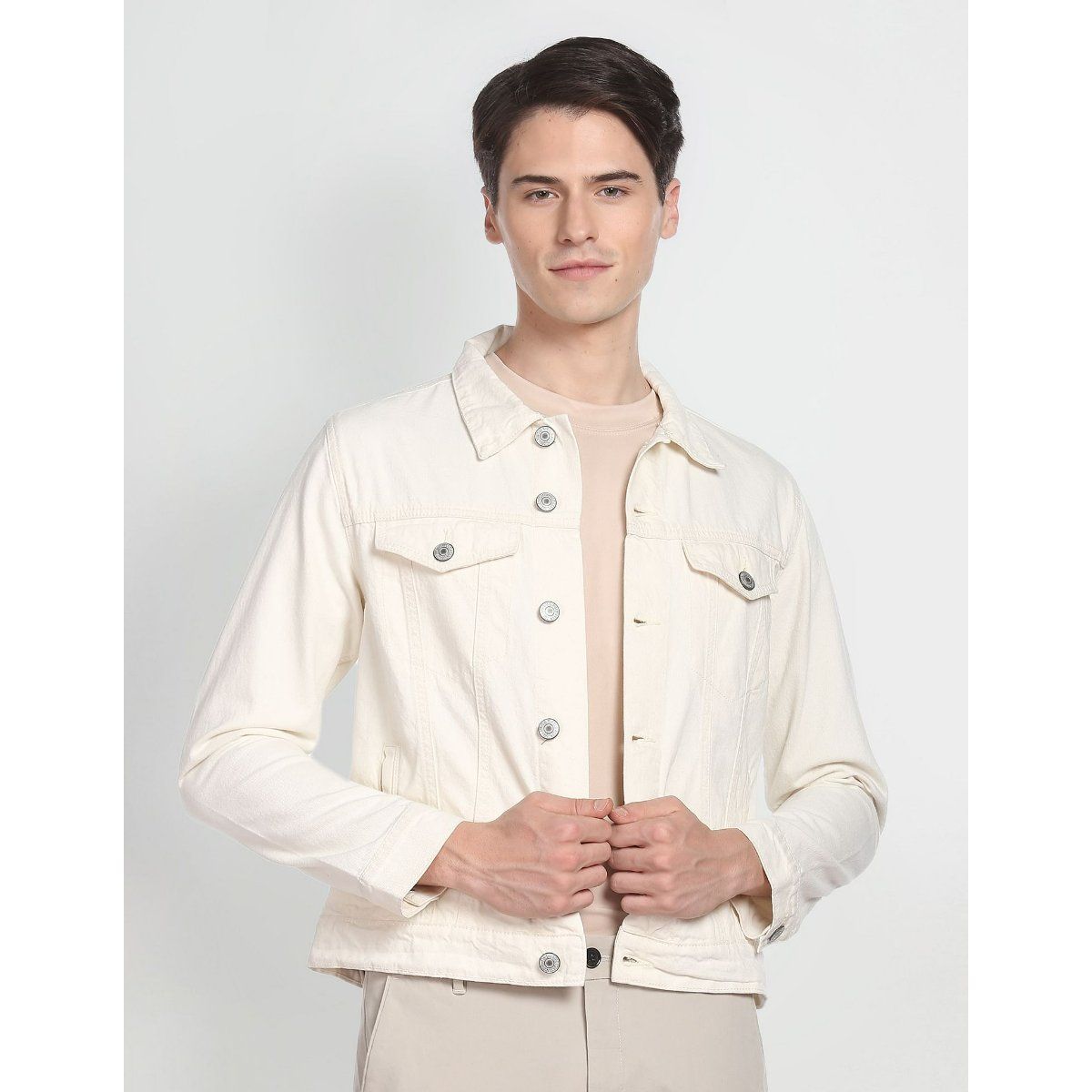 Buy Trendy White Denim Jacket Under 500 For Men At Great Offers Online