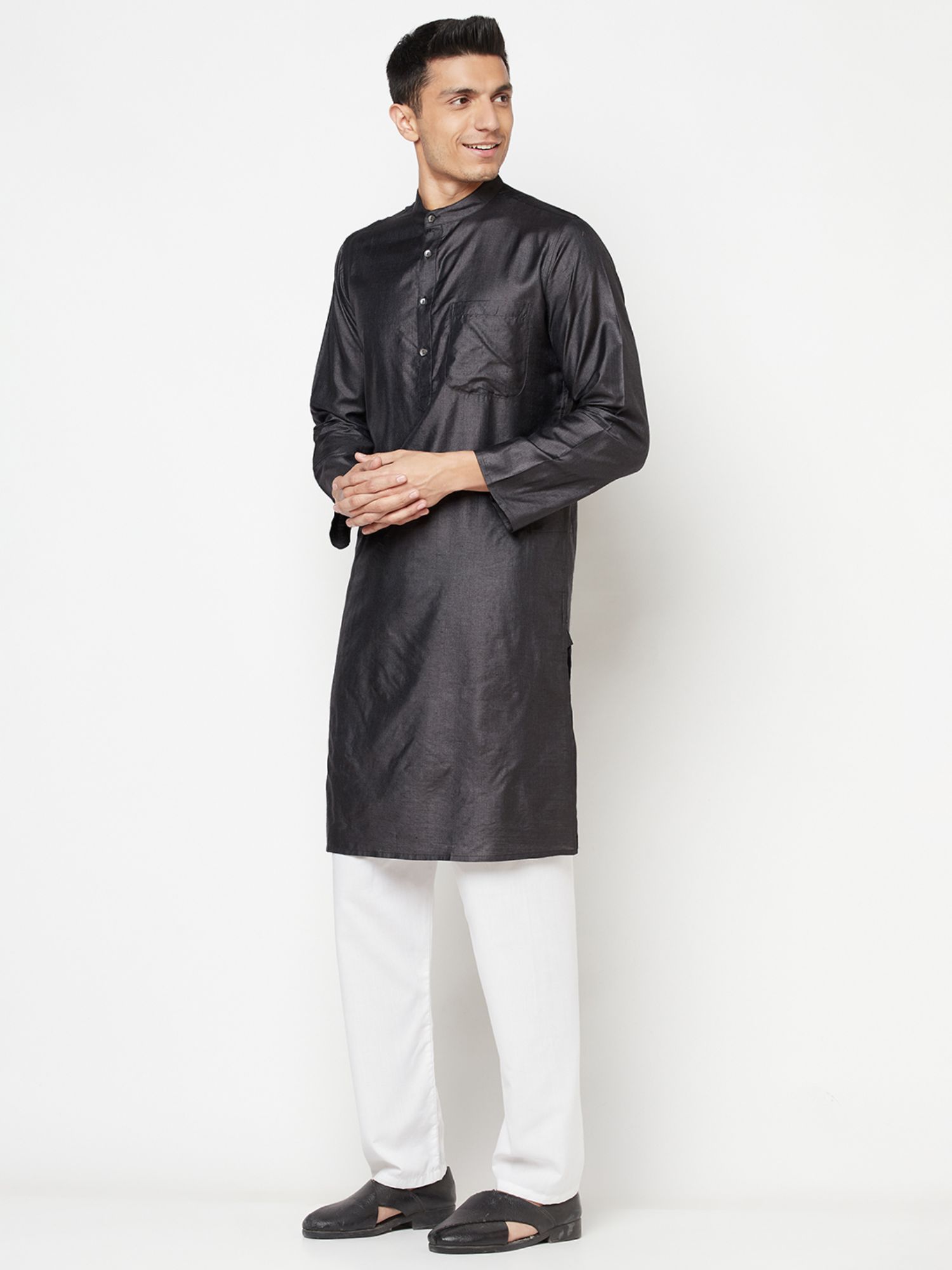 Fabindia black kurta sales