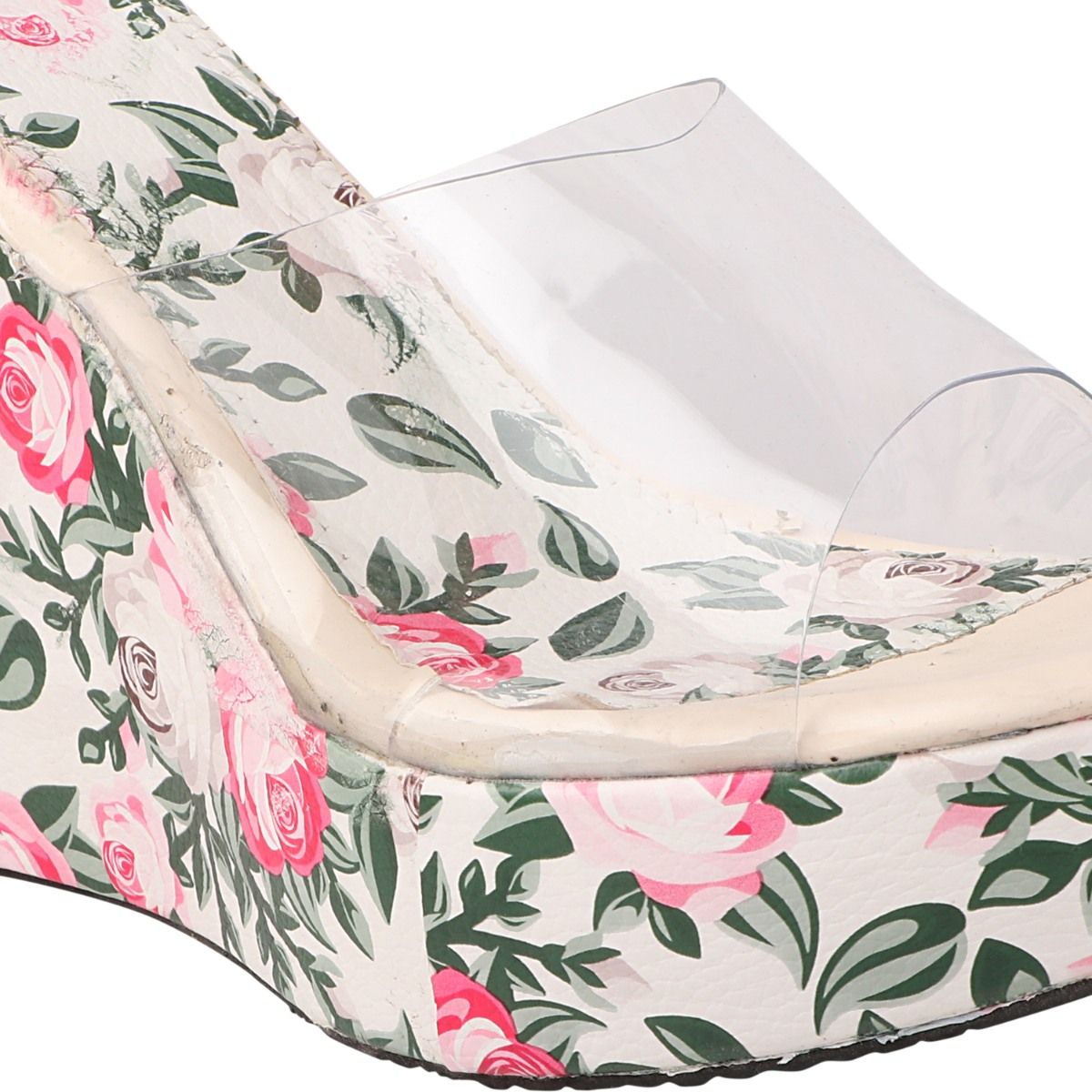 Floral on sale wedge heels