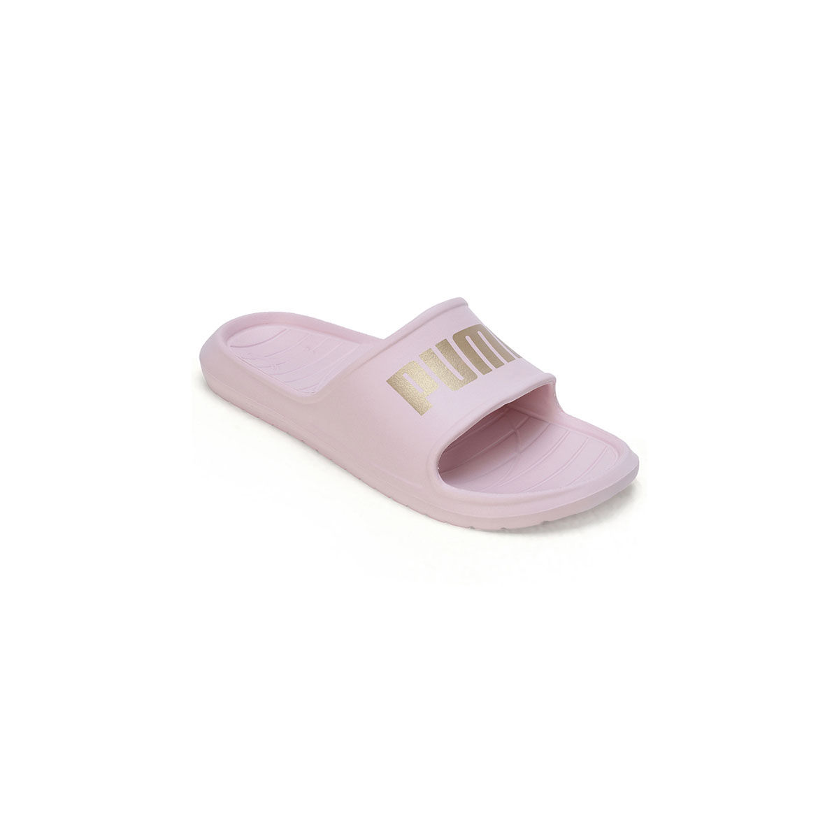 Puma shop pink sliders