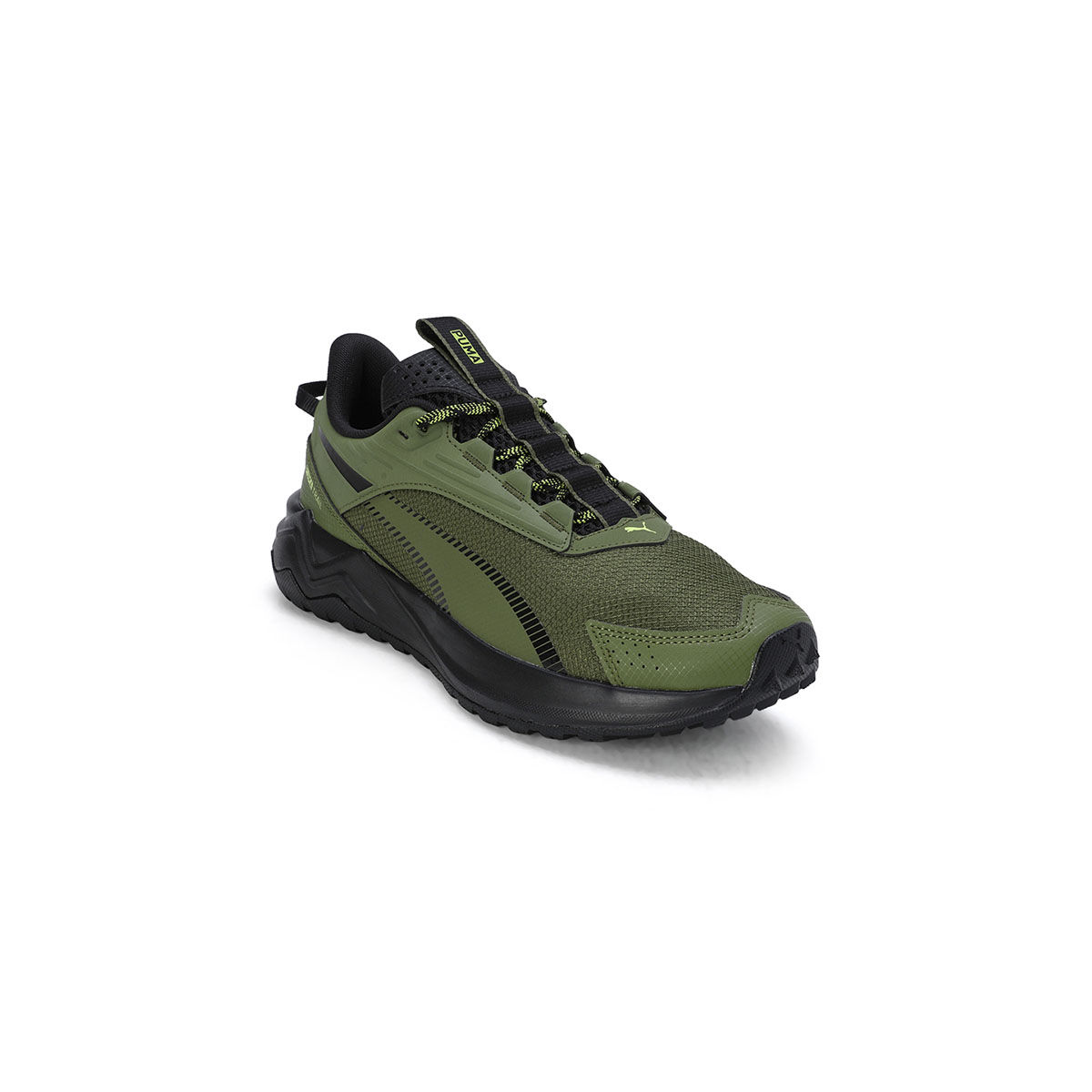 Puma running shoes olive green store