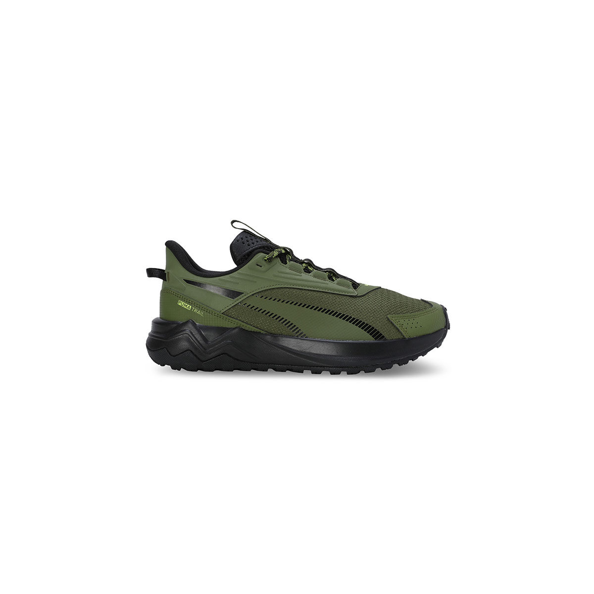 Olive green online running shoes
