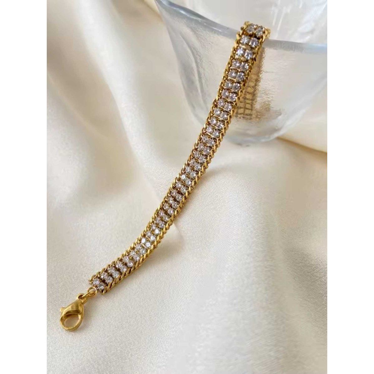 Zhazia Gold Tone Silver Brooch