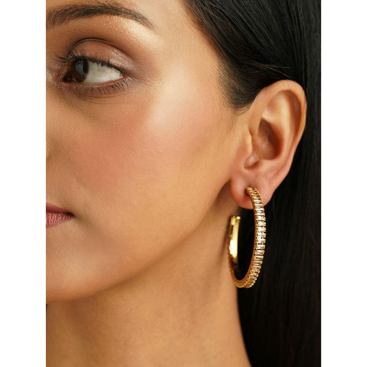 18K Rose gold Diamond Earrings for Women