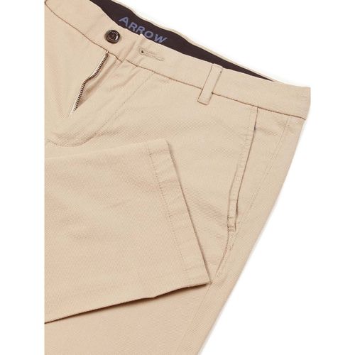 Buy Arrow Sports Men Beige Mid Rise Bronson Slim Fit Casual