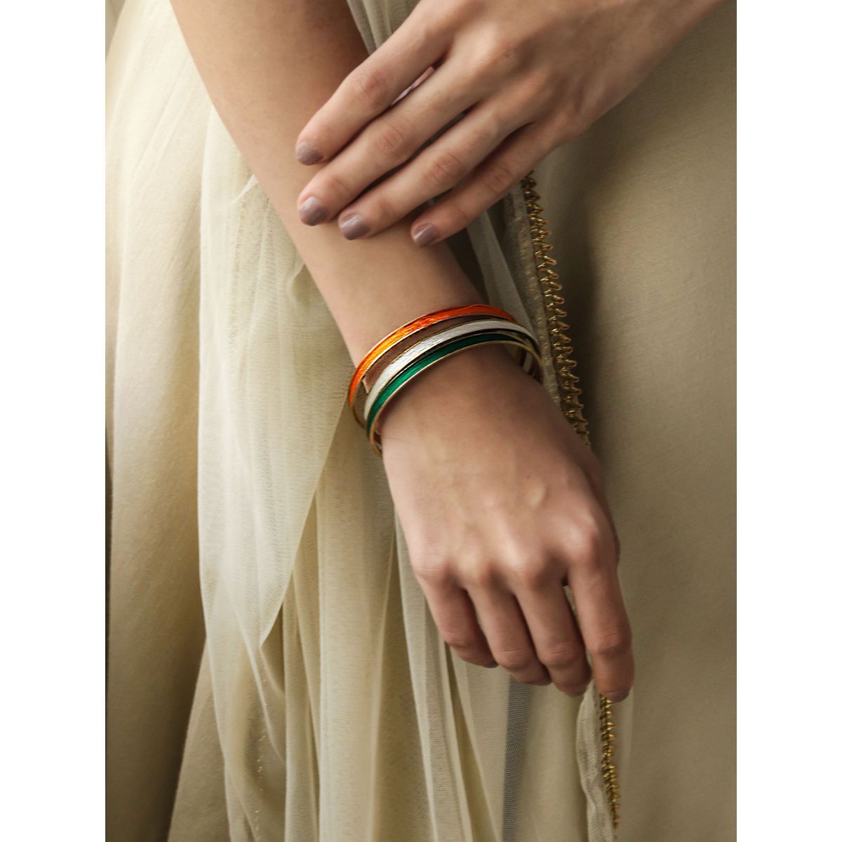 Tri color bangles on sale