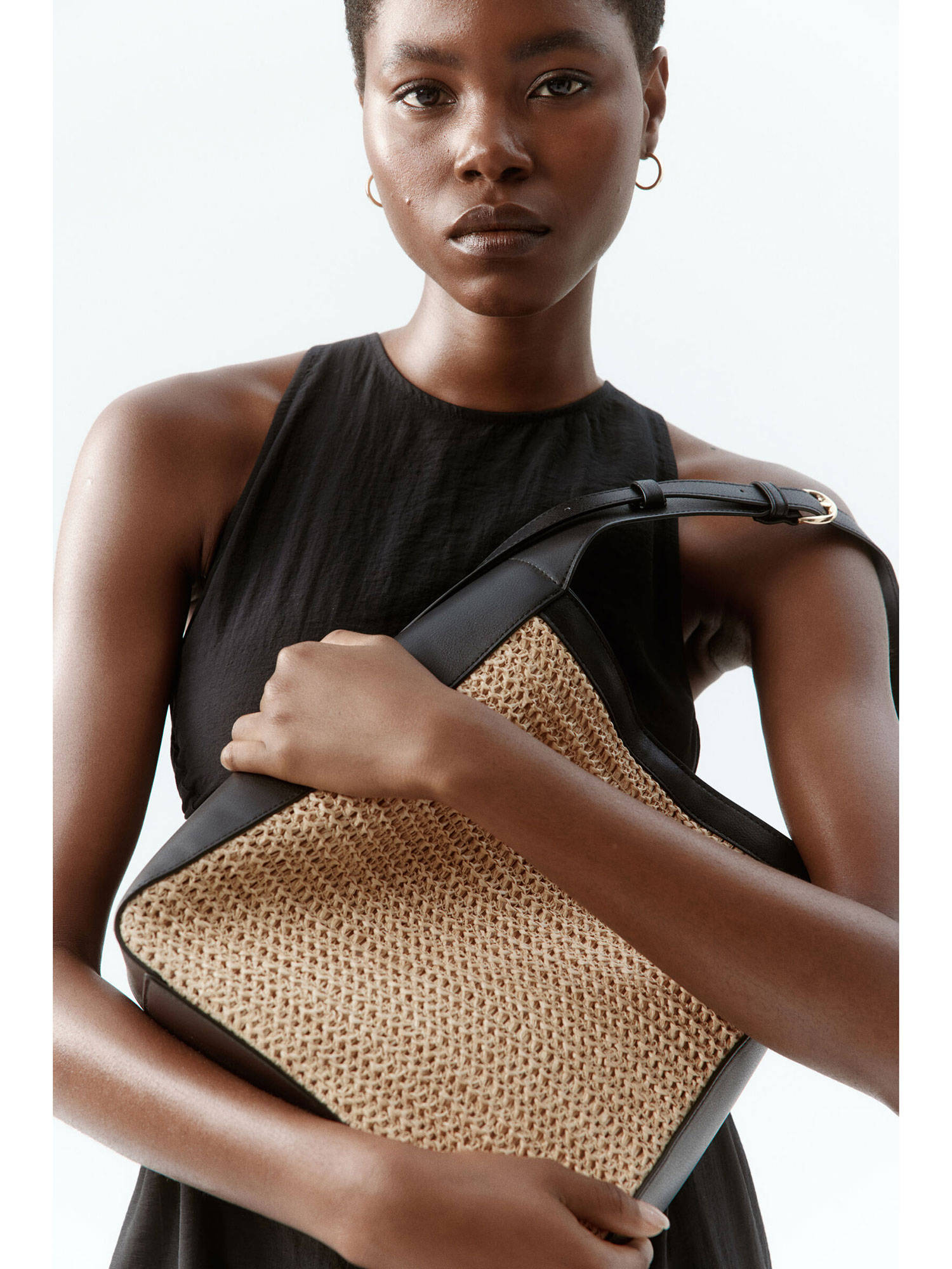 H&M Women Beige Shoulder Bag