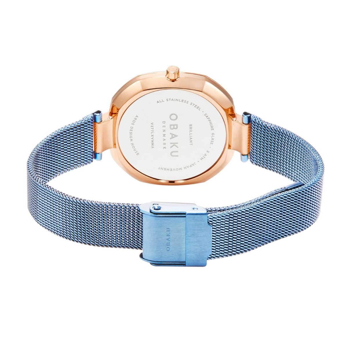 Obaku Brilliant Rose Gold White 32mm Watch - V277LXVIMV