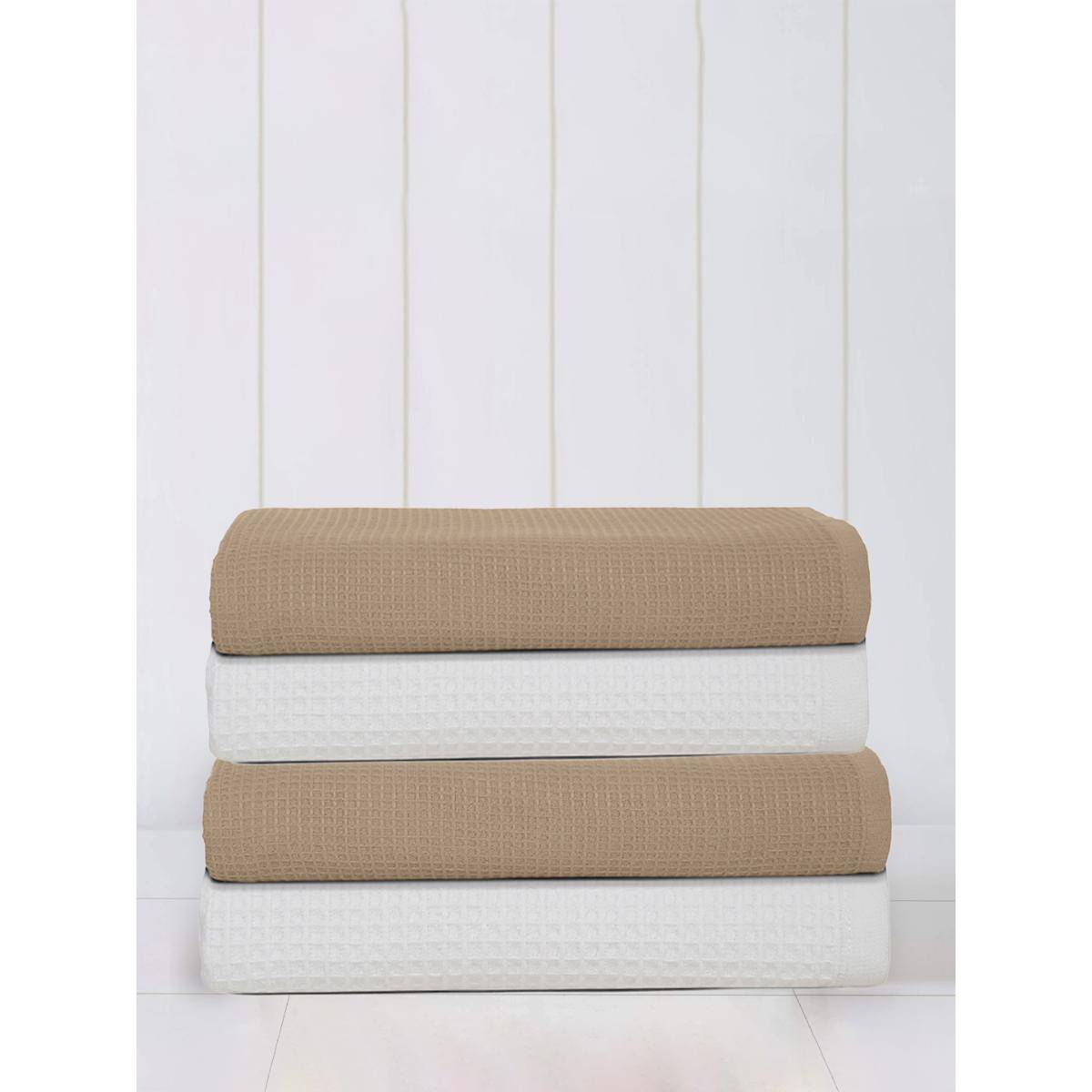 MULBERRY LIVING Waffle Comfort Hand Towels (Set Of 4)