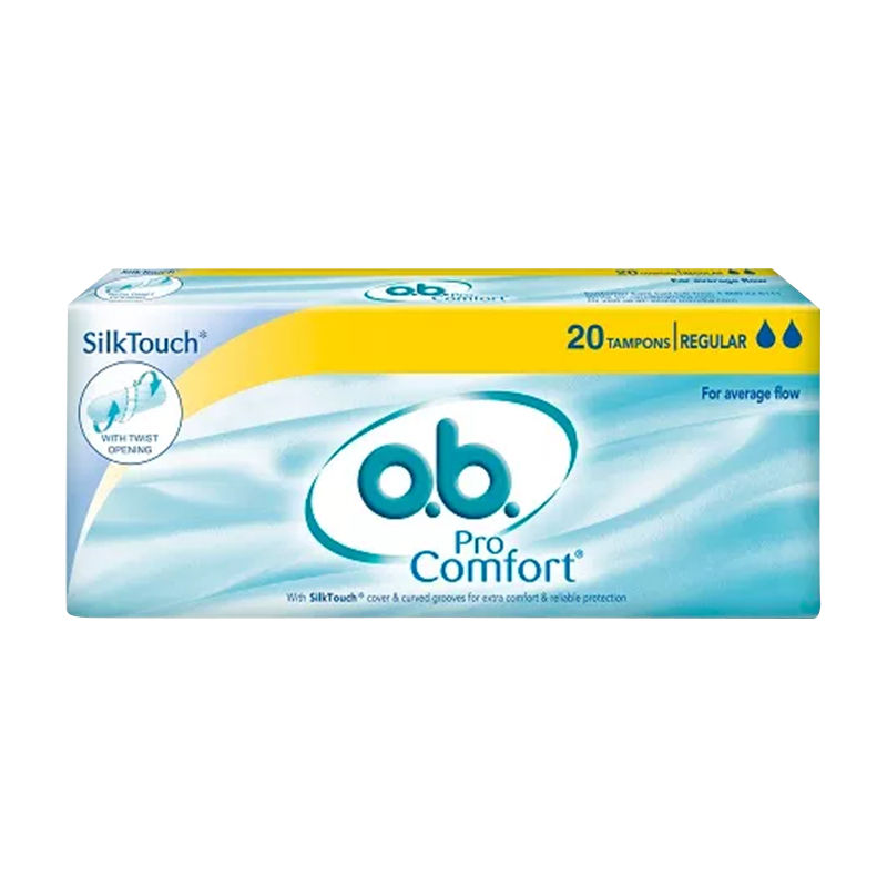 O.B. Pro Comfort Tampons Regular - For Average Flow (20 Pieces)