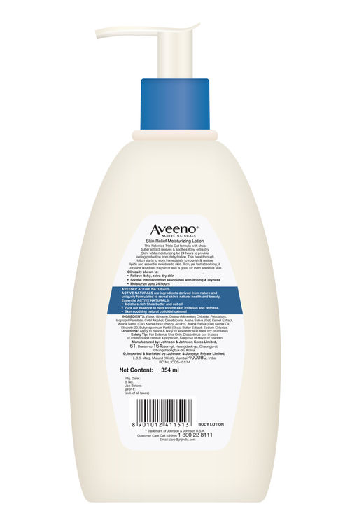 Aveeno Skin Relief Moisturizing Lotion For Sensitive Skin Buy Aveeno Skin Relief Moisturizing Lotion For Sensitive Skin Online At Best Price In India Nykaa Nourish and rehydrate dry, itchy skin with aveeno® skin relief moisturizing lotion. aveeno skin relief moisturizing lotion for sensitive skin