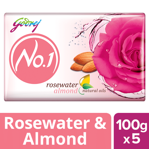 Godrej No 1 Rosewater Almonds Soap Buy 3 Get 1 Free At Nykaa Com