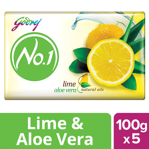 Godrej No 1 Lime Aloe Vera Soap Pack Of 4 Promo Pack At
