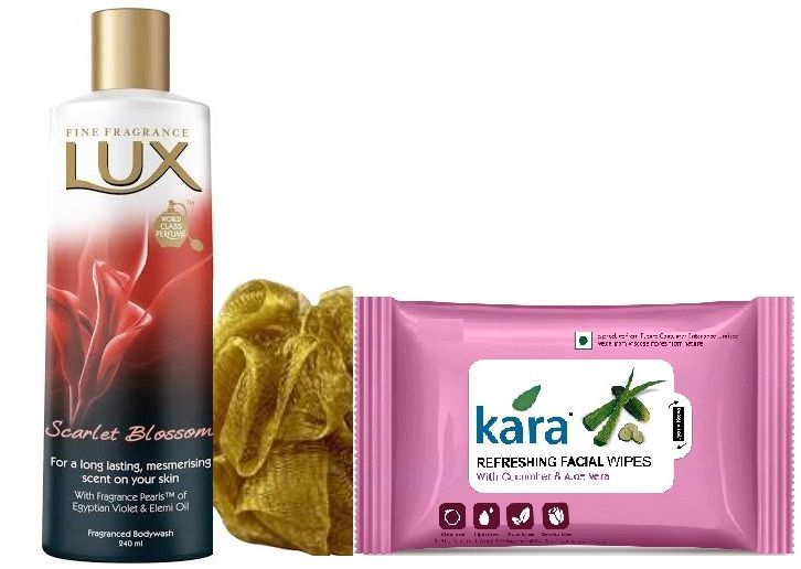 LUX Scarlet Blossom Fragranced Body Wash + 1 Loofah Free + Free Kara