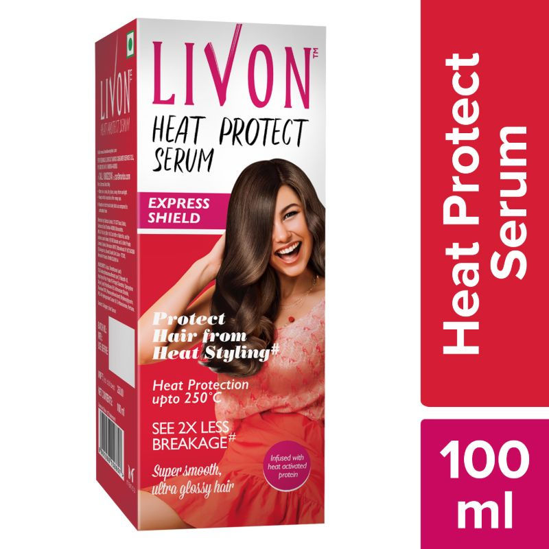 can i use livon serum before straightening