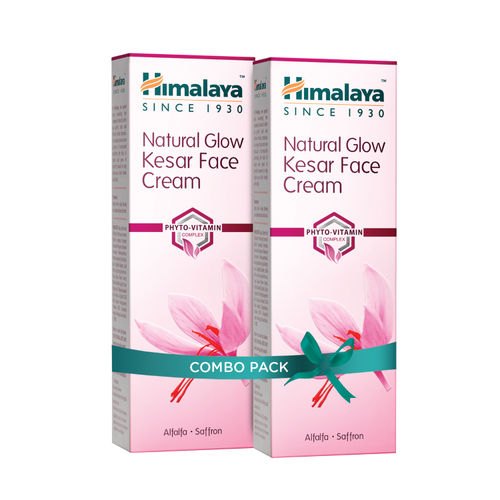 Himalaya Natural Glow Kesar Face Cream Pack Of 2 Buy Himalaya Natural Glow Kesar Face Cream Pack Of 2 Online At Best Price In India Nykaa
