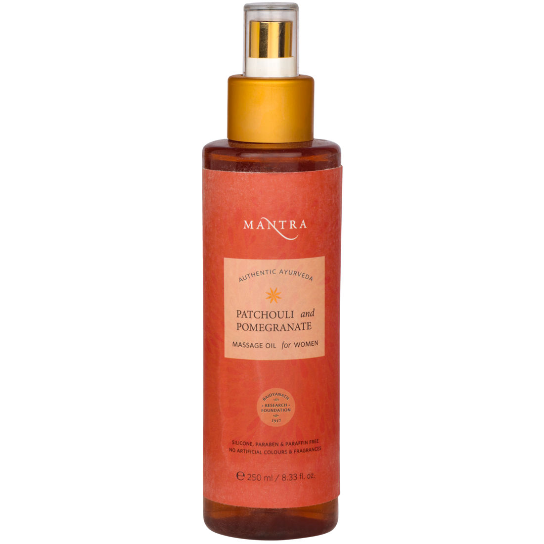 Mantra Herbal Patchouli And Pomegranate Massage Oil For Women