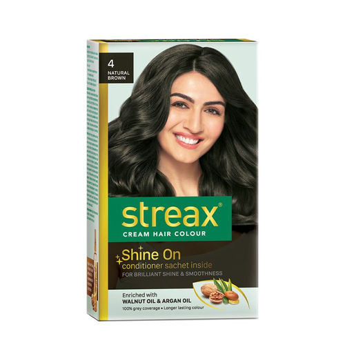 Streax Hair Colour - Natural Brown 4: Buy Streax Hair Colour - Natural  Brown 4 Online at Best Price in India | Nykaa