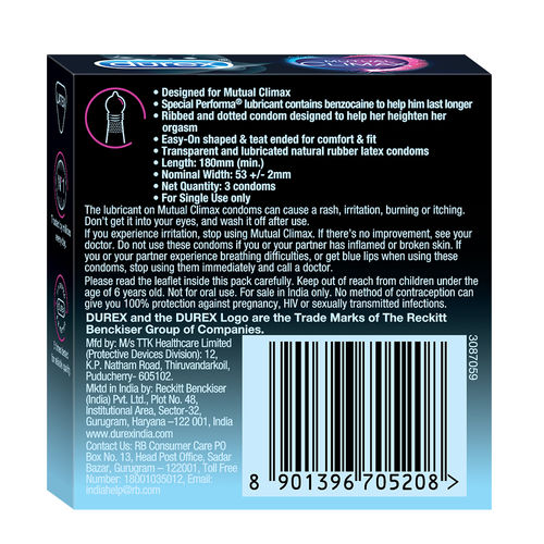 Durex Mutual Climax Condoms 3 Count Buy Durex Mutual Climax Condoms 3 Count Online At Best Price In India Nykaa Find many great new & used options and get the best deals for durex mutual climax 10 condoms at the best online prices at ebay! durex mutual climax condoms 3 count