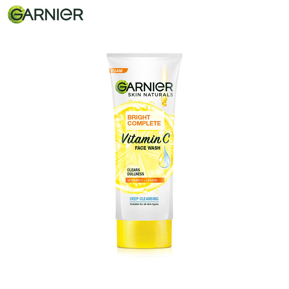 Garnier Skin Naturals Bright Complete Brightening Face Wash 100g Lemon Essence 