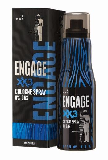 Engage XX3 Cologne Spray - No Gas Perfume for Men, Spicy and Woody, Skin Friendly