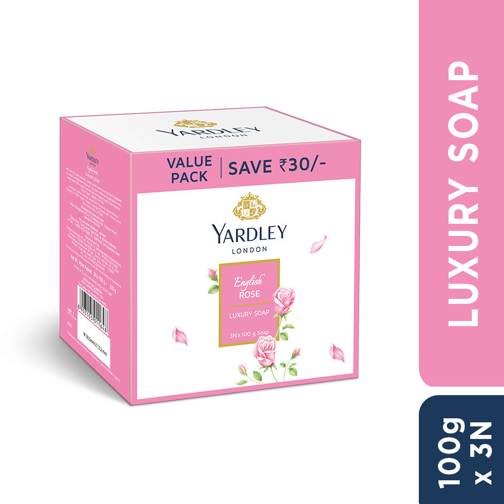 Yardley London English Rose Soap(Pack Of 3) Save RS. 30